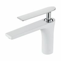 White Taps Basin Mixer